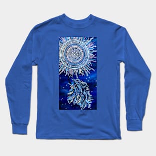 Blue Wolf Long Sleeve T-Shirt